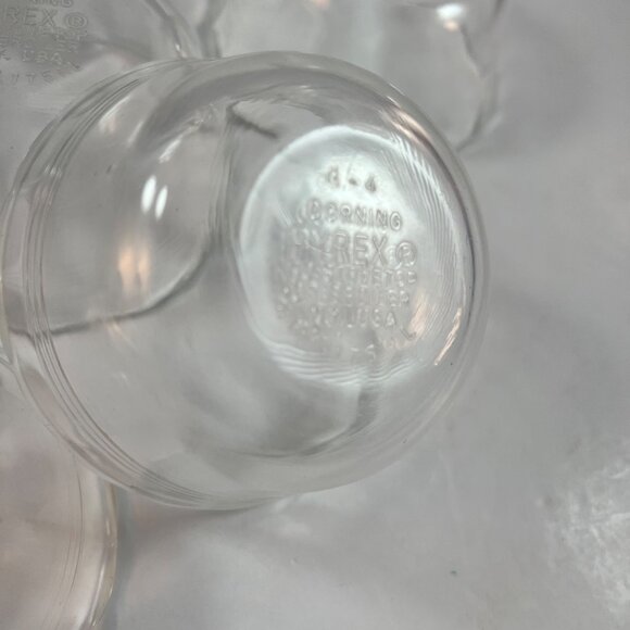 Vintage Pyrex Clear Custard Dessert Cups Scalloped 175 ML 6 FL OZ #463 Lot of 5 - Picture 5 of 7